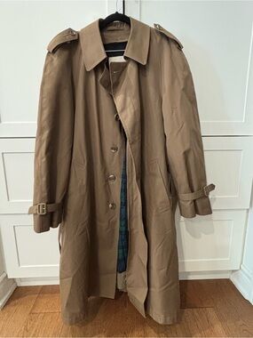 Vintage Raintamer Sears Tan Trench Coat with double lining